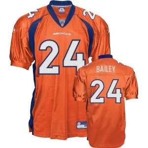 Champ Bailey Orange Reebok Authentic Denver Broncos Jersey