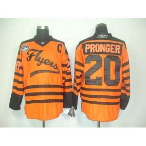 Chris Pronger #20 NHL Philadelphia Flyers Orang Hockey Jersey Sz48