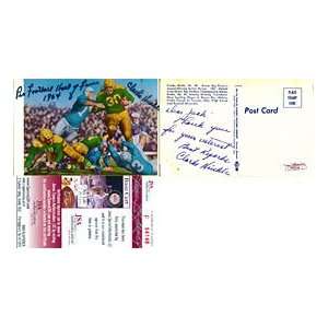  Clark Hinkle Dual Autographed / Signed Postcard (JSA 