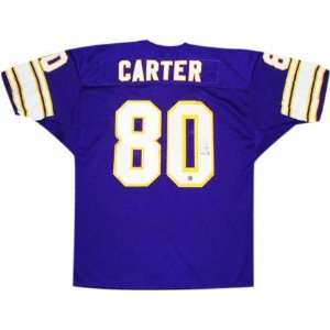 Cris Carter Autographed Purple Custom Jersey