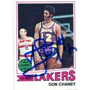  Don Chaney Autographed/Hand Signed 1977 1978 Topps Card 