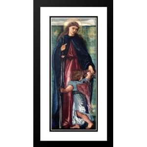  Burne Jones, Edward 22x40 Framed and Double Matted Saint 