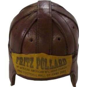  Fritz Pollard Leather Mini Helmet Unautographed Sports 