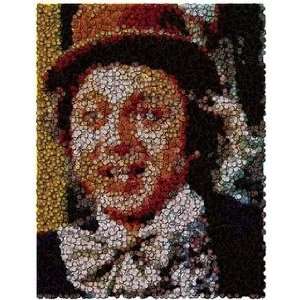 Gene Wilder Willy Wonka Poker Chip Mosaic with COA