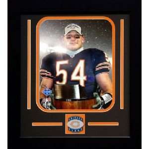 Brian Urlacher Chicago Bears NFL Framed Photograph George Halas Award 