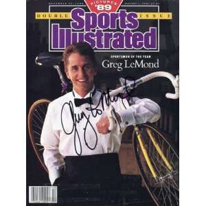 Greg Lemond Autographed Sports Illustrated January 1, 1990