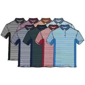 Greg Norman Performance Stripe Golf Polo Shirt