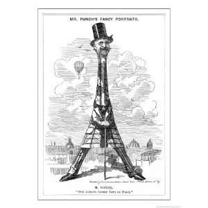  Gustave Eiffel a Satire on the Recently Built Eiffel Tower 