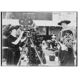 Helen Taft,May Allison (with movie camera)