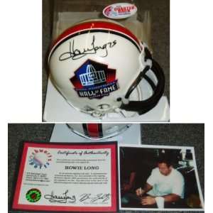 Howie Long Signed Hall of Fame Riddell Mini Helmet