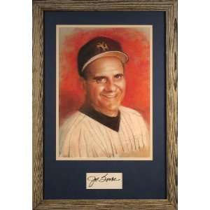 Joe Torre Litho with Autographed Cut