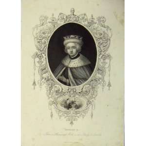 King Edward V Old Print Antique Fine Art C1840 Portrait 