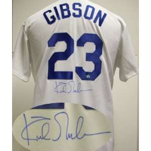 Kirk Gibson Signed Los Angeles Dodgers Authentic Jersey