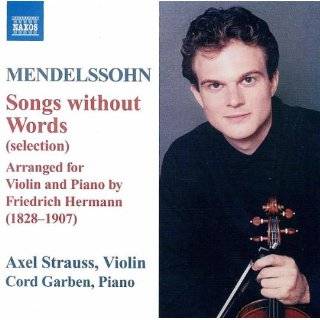 Mendelssohn Songs without Words by Felix [1] Mendelssohn and Cord 