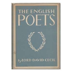  The English Poets David, Lord (1902 ) Cecil Books