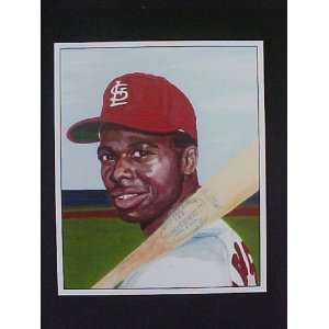  Lou Brock St. Louis Cardinals 1950 Bowman Style Baseball 