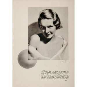  1933 Madeleine Carroll OCarroll Film Movie Actor Print 