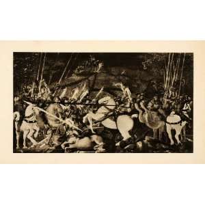 1938 Photogravure Paolo Uccello Battle San Romano Early Renaissance 