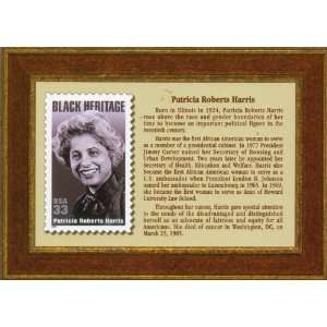 Post Card USPS Black Heritage 33 Cent Series PATRICIA ROBERTS HARRIS 