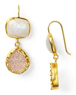 Coralia Leets Double Drop Drusy Earring   All Jewelry   Jewelry 