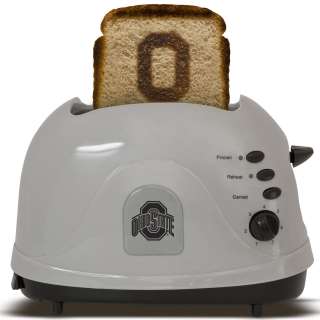   toaster featuring the ohio state logo toasts bread english muffins and