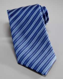 N1N3G Charvet Mini Stripe Silk Tie, Blue