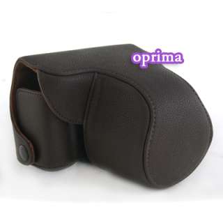 leather case Bag for Olympus PEN E PL2 EPL2 EPL 2 Brown  
