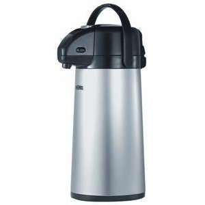  Thermos Insulated Service 2qt Glass Vacuum Pump Pot Gray 
