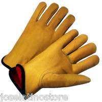   Driver With Fleece Lining Work Gloves (ONE DOZEN)(SIZE LARGE)  