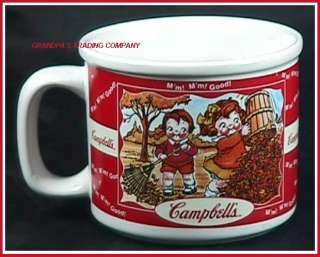 Campbells Soup Kids Fall Winter 2000 Souper Christmas Snow Mug Autumn 