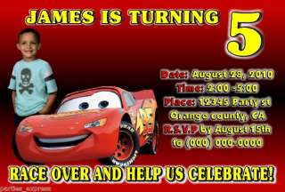 CARS PIXAR 2 BIRTHDAY PARTY INVITATIONS AND FAVORS FAST AND FREE 