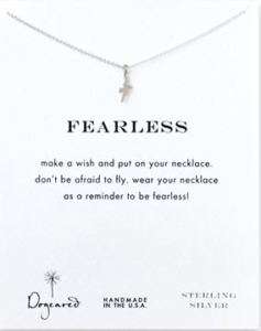 Dogeared fearless reminder necklace silver seagull  