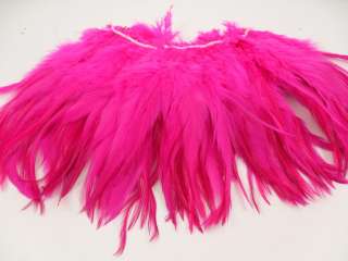 50+ HOT PINK ROOSTER SADDLE HAIR CAPE FEATHER 6 7L  