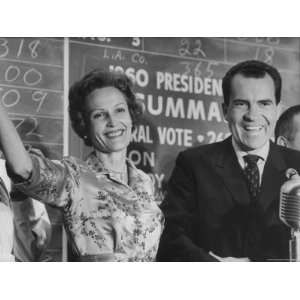  Vice President Richard M. Nixon with His Wife Photographic 