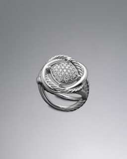 Y0E24 David Yurman 11mm Pave Diamond Infinity Ring