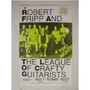 Robert Fripp Of King Crimson Handbill Poster League