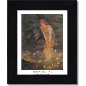 Midsummer Eve Edward Robert Hughes w/ 2 in Black wood frame   14.5x17 