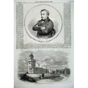  1859 Portrait Robert Stephenson Foreland Lighthouse