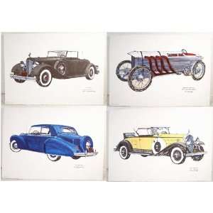  Ron McKee Classic Car Sketch Prints 