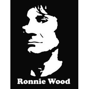 Ronnie Wood Die Cut Vinyl Decal Sticker 6 White