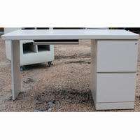 age metal pedestal desk 2 file drawers and 1 partitioned pencil drawer 