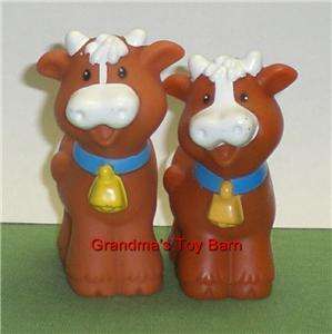 Fisher Price Little People Farm Brown MAMA COW  