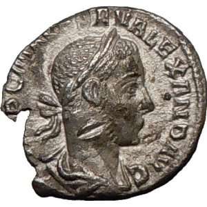 SEVERUS ALEXANDER 226AD Silver Ancient Roman Coin Sacrificing over 