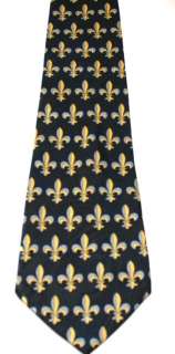 New Orleans Saints NFL Fleur de lis Iris Neck Tie #2  
