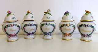   or lid Franklin Mint Cordon Bleu porcelain pot French flowers  