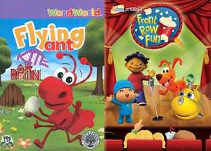 WordWorld Flying Ant Front Row Fun DVD, 2009, 2 Disc Set 843501007280 