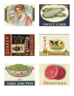 Vintage Label Stickers Repro Food Advertising Lincoln  