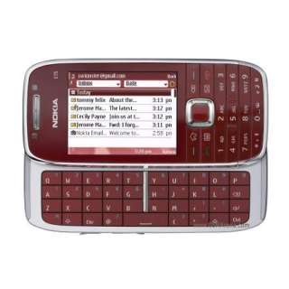 NEW NOKIA E75 RED 3G 3MP GPS WIFI QWERT SMART PHONE 0758478020241 
