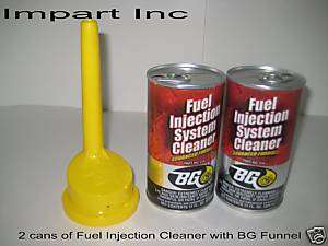 BG Fuel injection System Cleaner With BG Funnel 2 Cans  