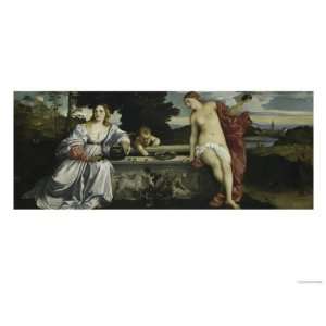   and Profane Love Giclee Poster Print by Titian, 12x9